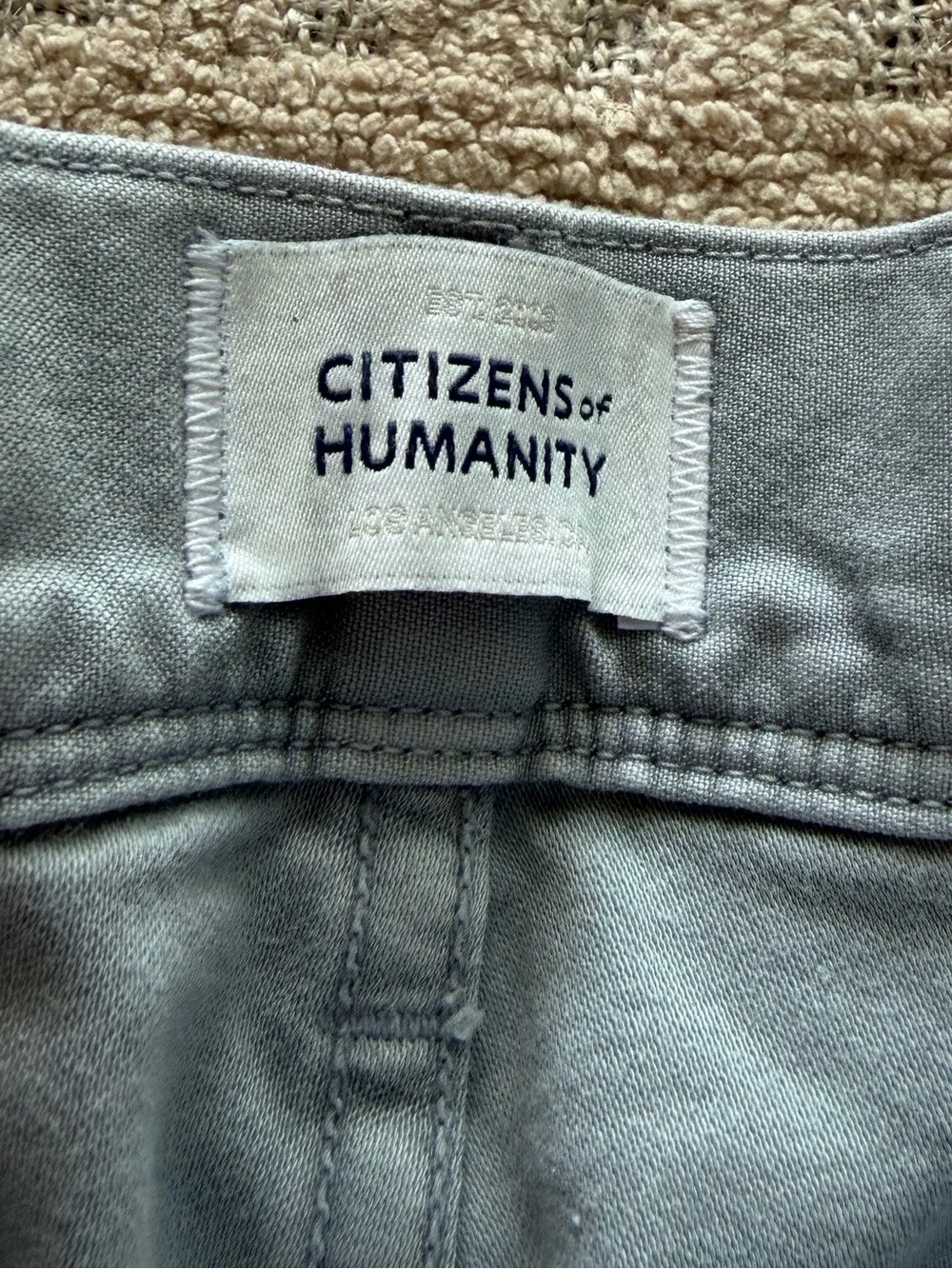 Citizens of humanity nwot Winslow Utility Trousers gray cotton pants